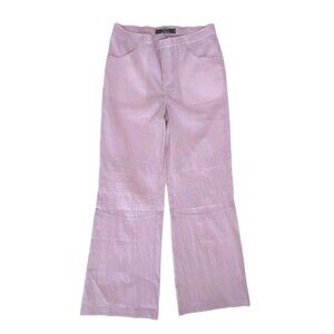 NWOT Anthropologie Silence + Noise Pink Wind Parachute Bk Elastic Pants Size 10